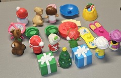 Little People Lot 21 Christmas Advent Calendar Santa Reindeer Elf Gifts
