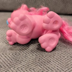 Hasbro My Little Pony LivelLion Figure Pink/Blue Plastic 1987 G1 Kingsley