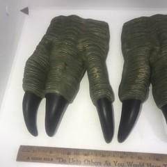 Jurassic Park Dinosaur Green Claws Gloves Costume Raptor Cosplay Or Halloween