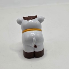 Cow Figure Kids One Size White Brown Spotted Farm Animal Replacement Toy