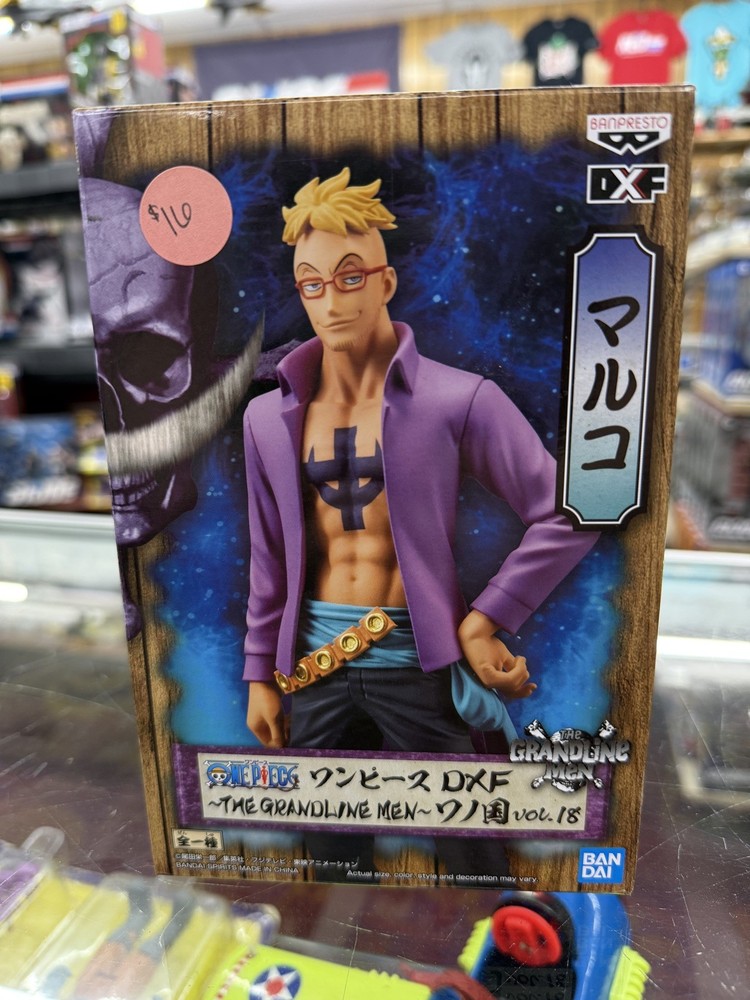 Japan Authentic DXF Grandline Men Wano Vol.18 One Piece Marco Figure