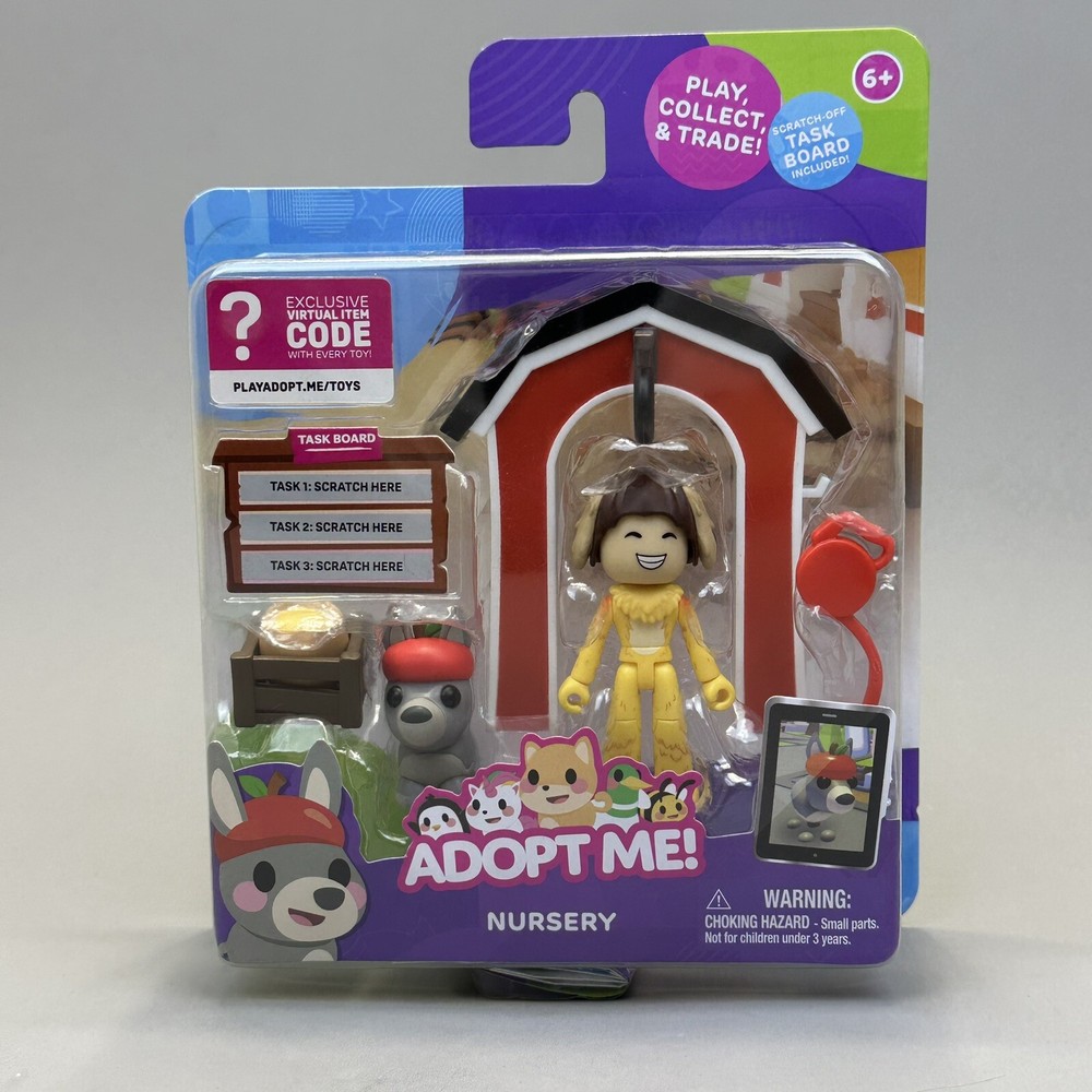 Roblox Adopt Me Nursery Action Figure Set w/ Exclusive Virtual Item Code – New