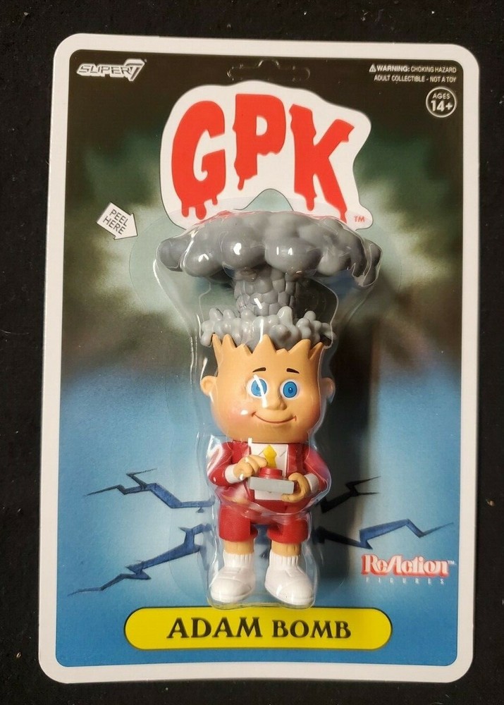 Rare GARBAGE PAIL KIDS – ADAM BOMB (Red) 4.75″ Action Figure / Super 7 Topps