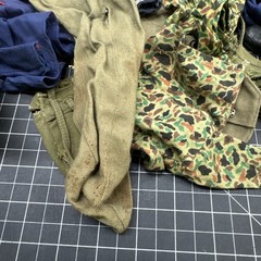 AS-IS Hasbro 12” GI JOE 1960’s – 70’s Jumpsuit Clothes Lot – Adventure Team C4