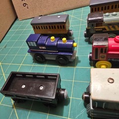 Thomas & Friends Wooden Railway Toy Train Lot – 14 Piece Mixed Vehicle Set