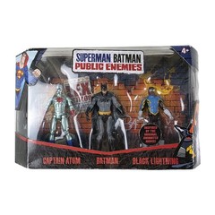 Superman Batman Public Enemies 3 Pack Batman Captain Atom Black Lightning New