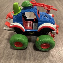 Vintage Ninja Turtles TMNT 1991 4X4 Shell Top Dune Buggy Truck Vehicle Car