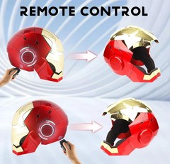 Iron Man Gold MK5 Helmet Electronic Voice Activated Open&Close Mask Autoking
