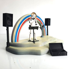 Custom Cantina Bandstand for 3.75 inch (1:18) Scale Action Figure