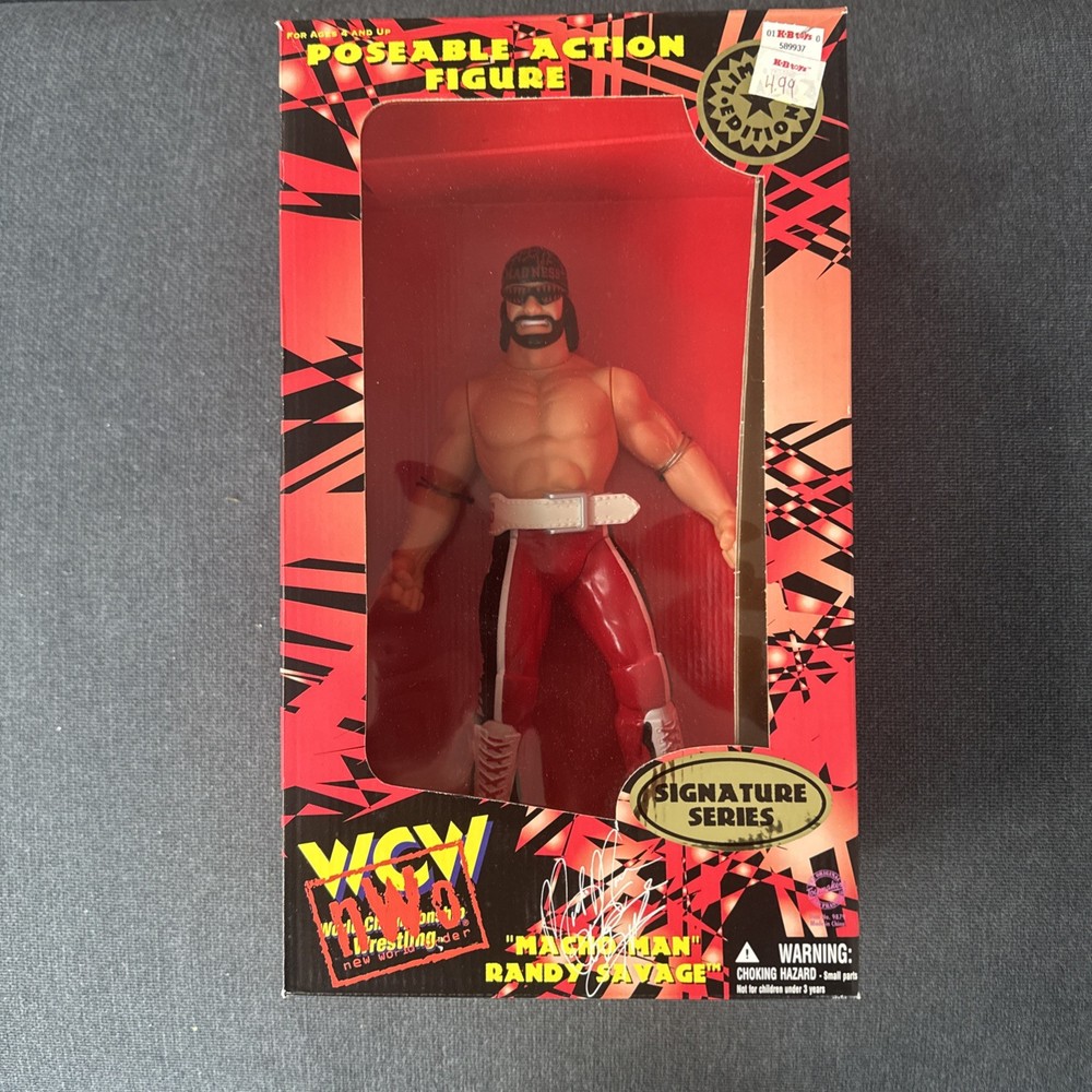 Rare Original San Francisco Toymakers WCW 12″ Macho Man Randy Savage Action Fig