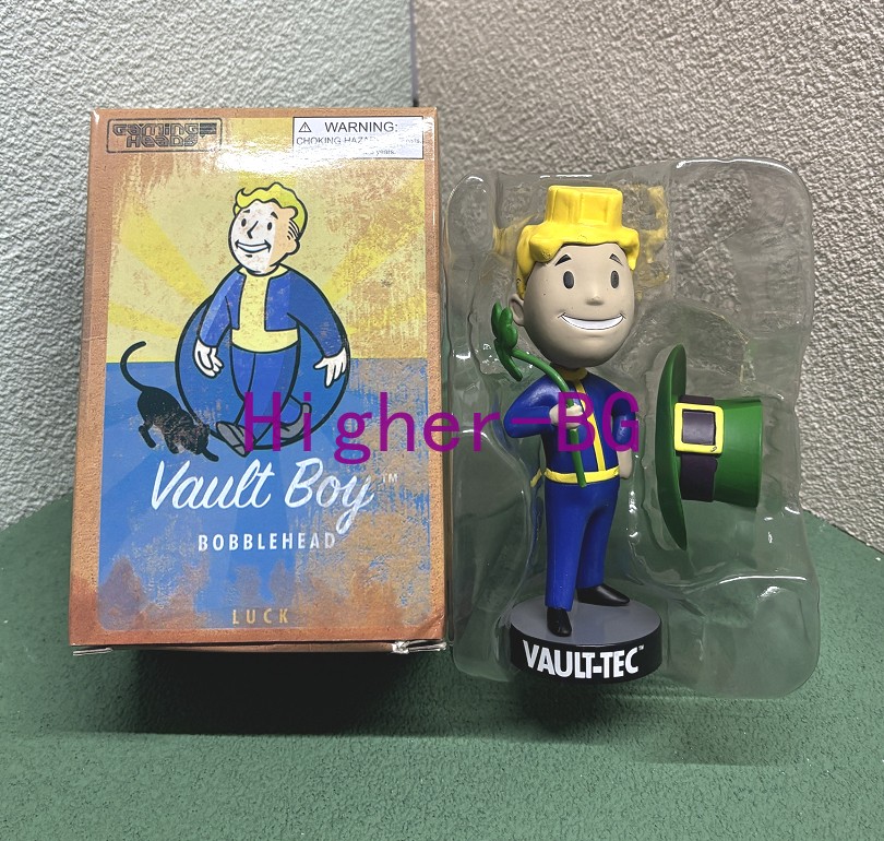 1pcs Luck Fallout 4 Series 3 Vault Boy Bobblehead Boy 4.72inch Toy