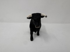 Schleich Retired 2017 Black Bull White Horns Farm Animal Figure