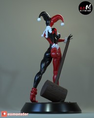 20cm Harley Quinn Figure – 12K Resin Handmade & Hand-Painted Collectible