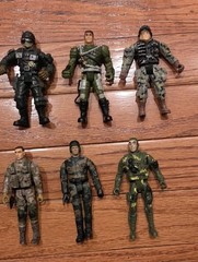Military Soldier Action Figure Mixed Lot Plastic Multicolor Military & Adventure