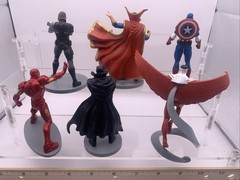 Marvel Disney Store Avengers Action Figures Lot Of 6 PVC 4″ Cake Toppers