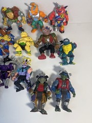 Vintage TMNT Teenage Mutant Ninja Turtles Lot Of 18 Action Figures ‘88-‘93 RARE