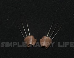 ❶IN STOCK❶ 1/6 Wolverine metal claw hands realistic hair fist Steel talons ❶USA❶