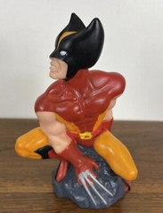 1990 X-Men Wolverine Coin Bank Soft Vinyl Piggy Bank X-Men Vintage Usa Marvel