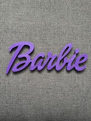 Huge! Barbie Style Logo sign decor ~12in. (PURPLE)