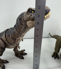 Jurassic World Mattel Dinosaur Figure Lot of 7 T-Rex Jurassic Park Toy Bundle