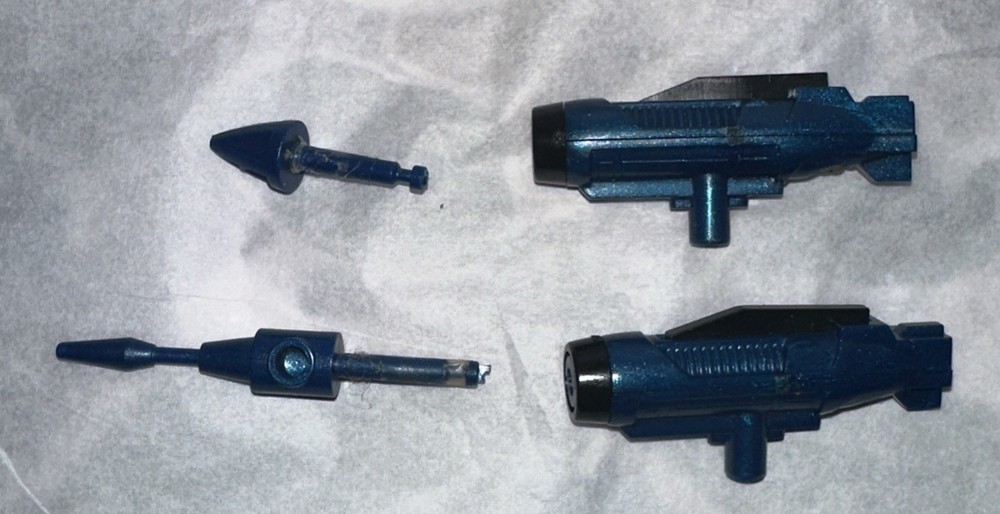 G1 Transformers THUNDERCRACKER LONG/SHORT MISSILE FISTS LAUNCHER lot x2 See Desc