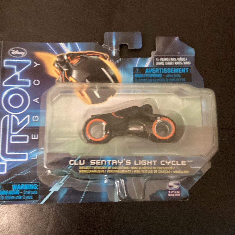 Disney Tron Legacy Clu’s Sentry Light Cycle Toy Car Spin Master, Series 1. New!