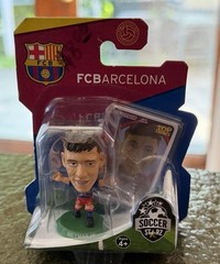 SoccerStarz Neymar Jr FC Barcelona Plastic Figure w/ Top Trumps Card NIB
