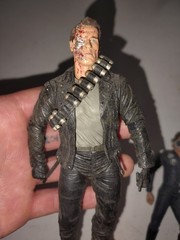 MOVIE MANIACS Vintage T2 T-800 T-1000 Action Figure Modern Black Endoskeleton