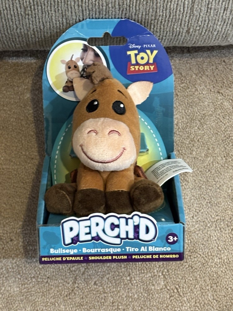 NEW – Toy Story Perch’d BULLSEYE 3.75″ Shoulder Plush Toy Figure 2026