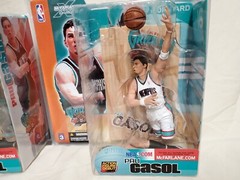 Memphis Grizzlies Pau Gasol Figure Sers 3 McFarlane NBA 2003 RARE VARIANT +Regul