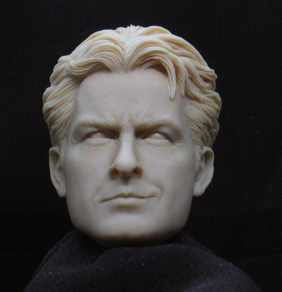 CHARLIE SHEEN CHARLIE “TWO AND A HALF MEN” HEAD SCULPT Action figures 1/6 Scale