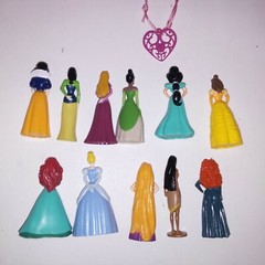 Set of 11 Disney Princess Figures Toys Girls Friendship Bracelet New