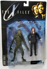 4 McFARLANE 1998 SERIES 1 X-FILES ACTION FIGURES AGENT SKULLY MULDER ALIEN + POD