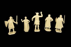 MARX Medieval Prince Valiant Characters in pliable resin Knights 54mm Playsets