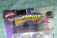 Invisible Man Action Figure, Universal Studios Monsters, Sideshow Toy, New