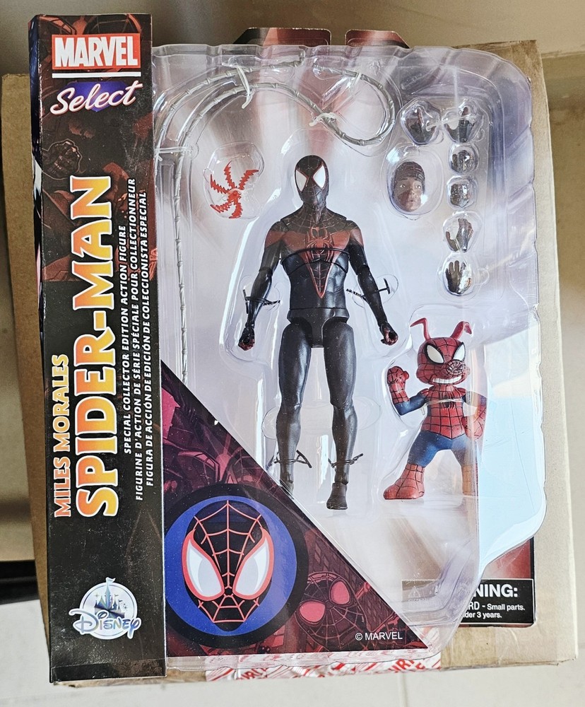 🕷️Marvel Select Miles Morales Spider-Man + Ham Duo Disney D23Expo NEW/SEALED