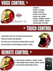 IN STOCK !!! AUTOKING Iron Man Helmet MK5 Electronic Voice Activated Open&Close