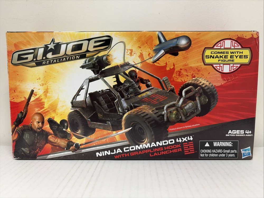 GI Joe Ninja Commando 4×4, AWE Striker, Retaliation, Snake Eyes, 2011, New, MISB