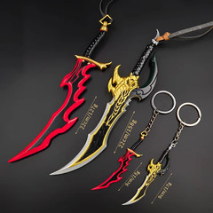 22Cm Solo Leveling Peripherals Knight Killer Fangs Metal Sword Cosplay Anime PVC