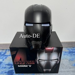 Iron Man Black Helmet MK5 1/1 Electronic Voice-controlled Mask Cosplay Prop 2026