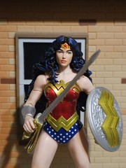 Custom Head For Mcfarlane Dc Classic Wonder Woman & Collector Edition