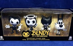 New BENDY and the INK MACHINE Collectible Figure 4-Pack BORIS WOLF Alice Angel