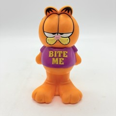 Garfield “Bite Me” 5″ PVC Vinyl Dog Toy Figure Odie’s Stuff 1980’s Vintage Paws