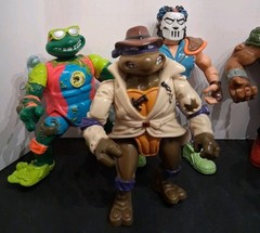Vintage TMNT Mixed Lot of 8 Playmates 1990s Rocksteady Casey Jones & MORE!! Good