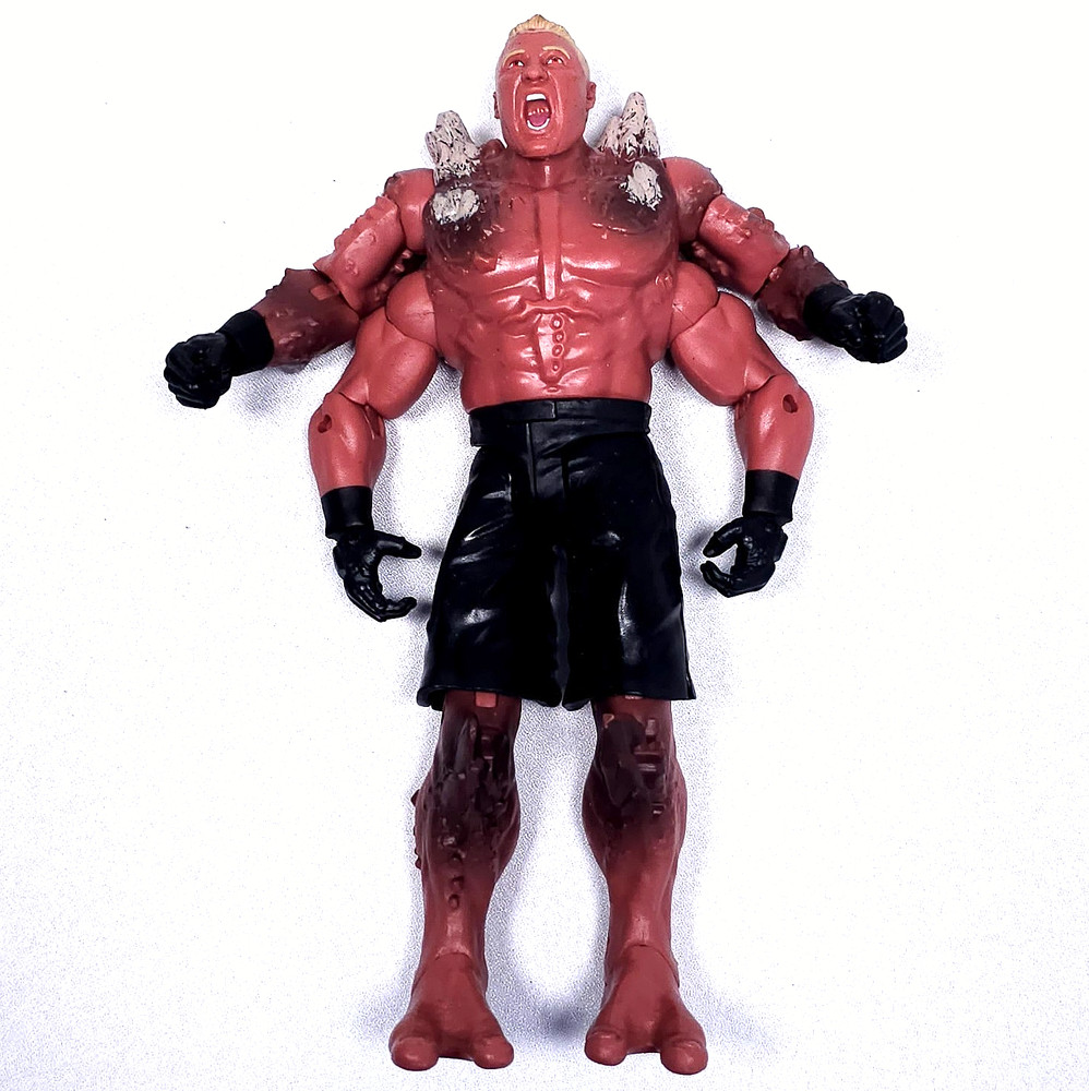 Brock Lesnar Mutants WWE Wrestling Action Figure 4 Arms 2016 Mattel Toy