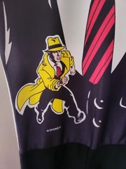 Vintage Dick Tracy Fabric Halloween Costume By Ben Cooper Size 8-10