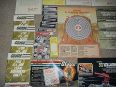 Vintage 1980s File Card Blueprints Accessories Game G.I. GI Joe Figure 3.75 ARAH