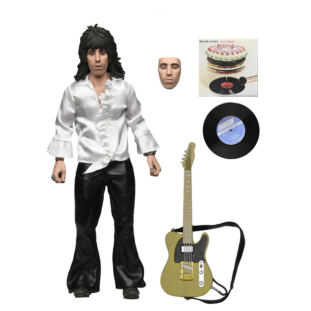 The Rolling Stones Keith Richards (1975) 8” Clothed Action Figure NECA 07763