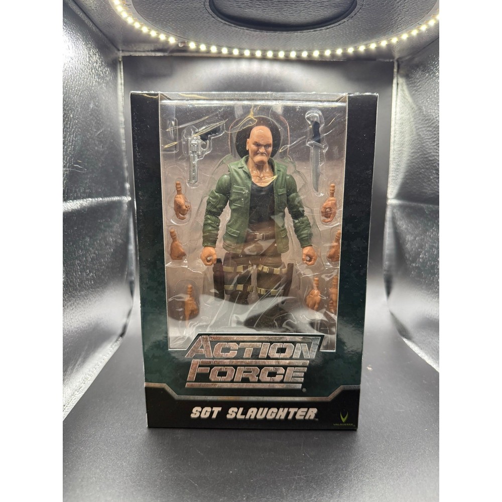 Valaverse Action Force Series One Sgt Slaughter Action Figure Boxed