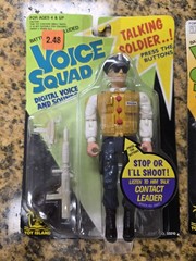 Lot Of 3 Sealed Voice Squad Figures – 1991 Toy Island – Vintage